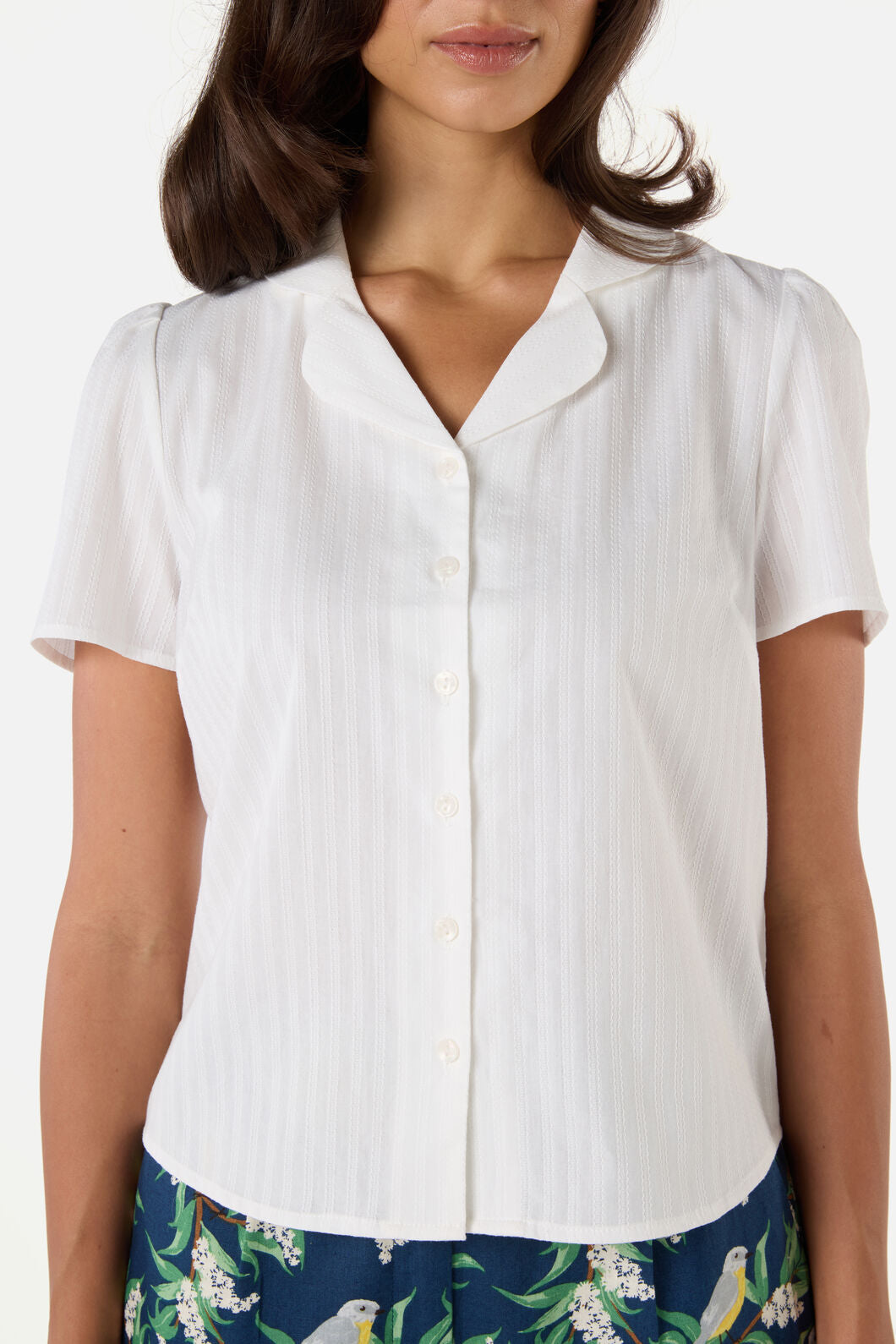 Princess Highway - Picnic Embroidered Blouse - white