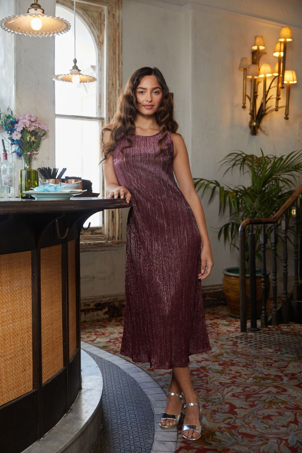 Princess Highway - Paris Glitter Dress - rose