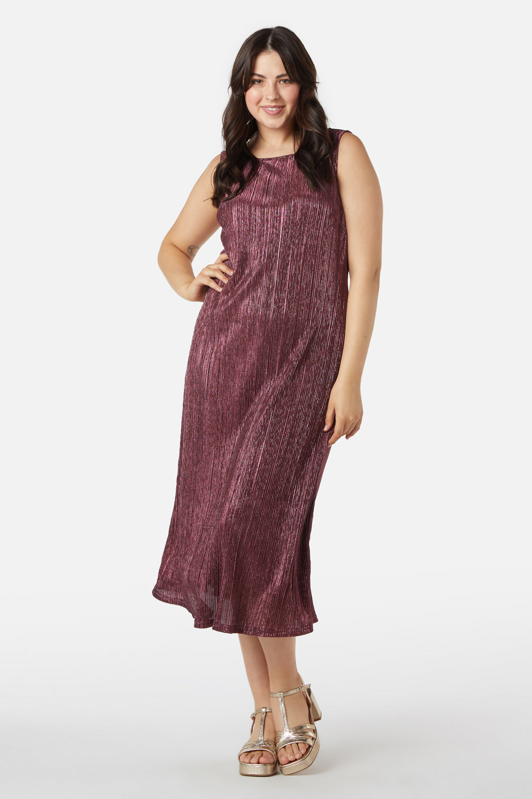 Princess Highway - Paris Glitter Dress - rose
