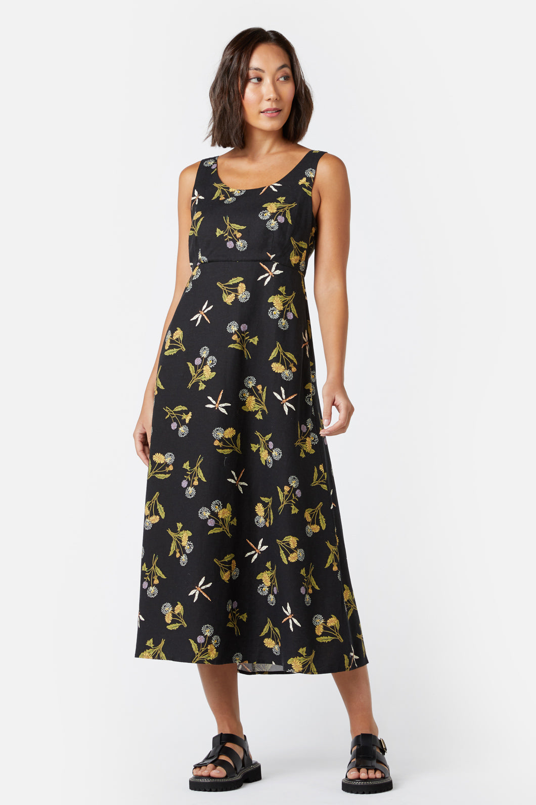 Princess Highway - Dandelion Dress - black
