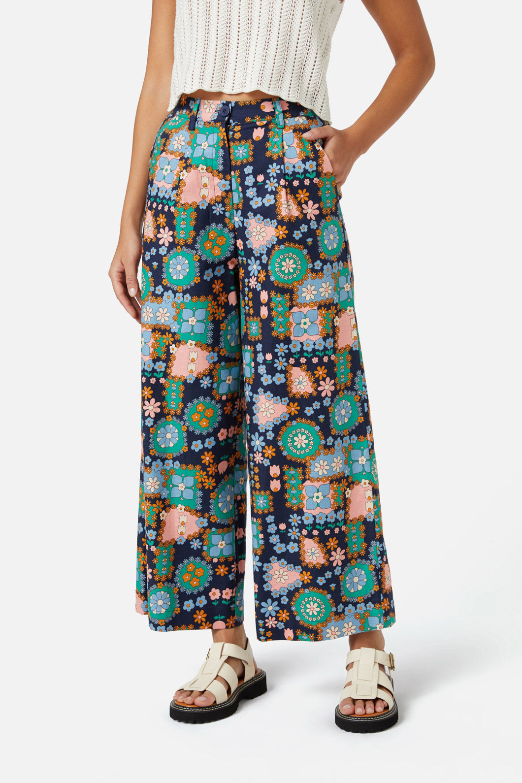 Princess Highway - Sunny Retro Pant - navy