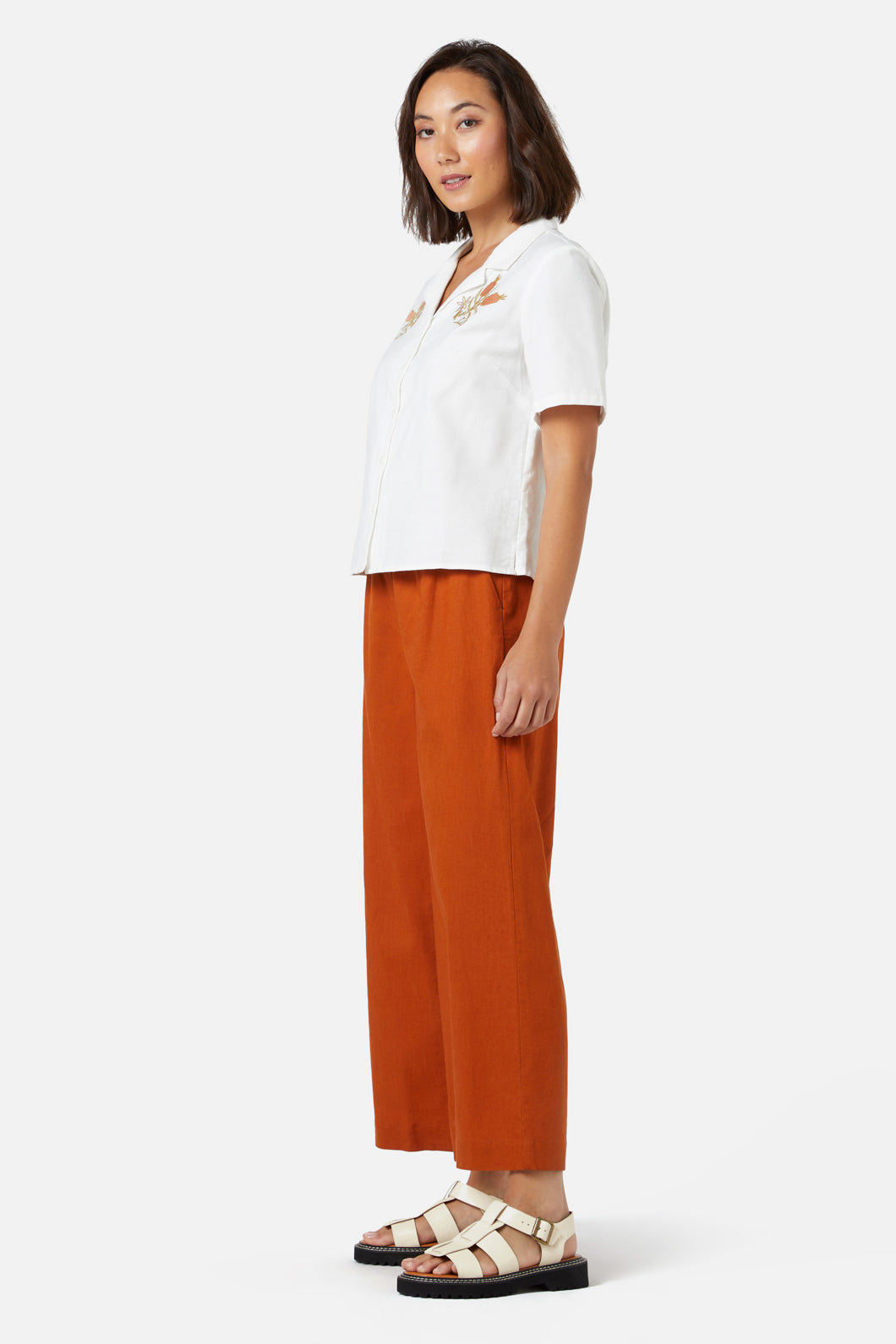 Princess Highway - Enid Emb Shirt - cream