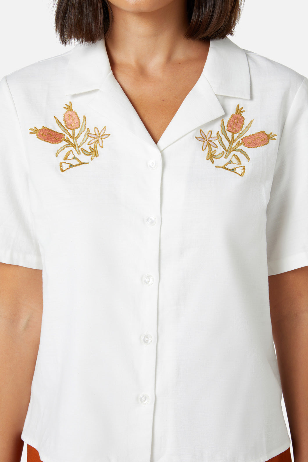 Princess Highway - Enid Emb Shirt - cream