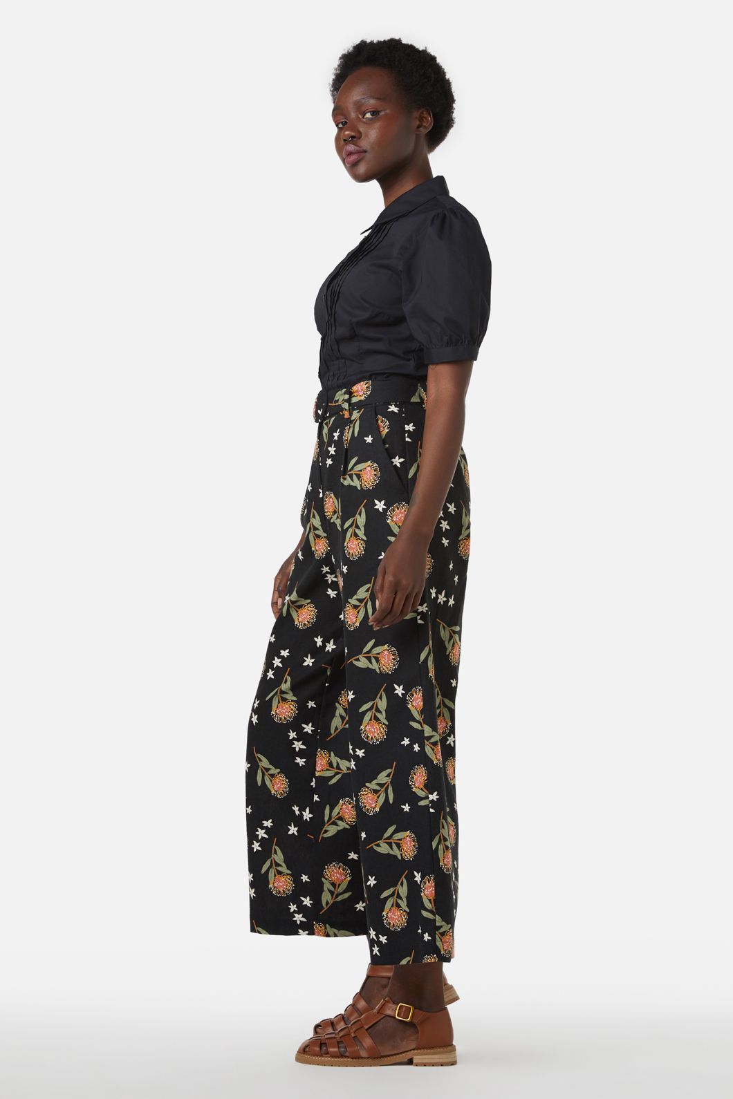 Princess Highway - Martha Pin Tuck Blouse - black