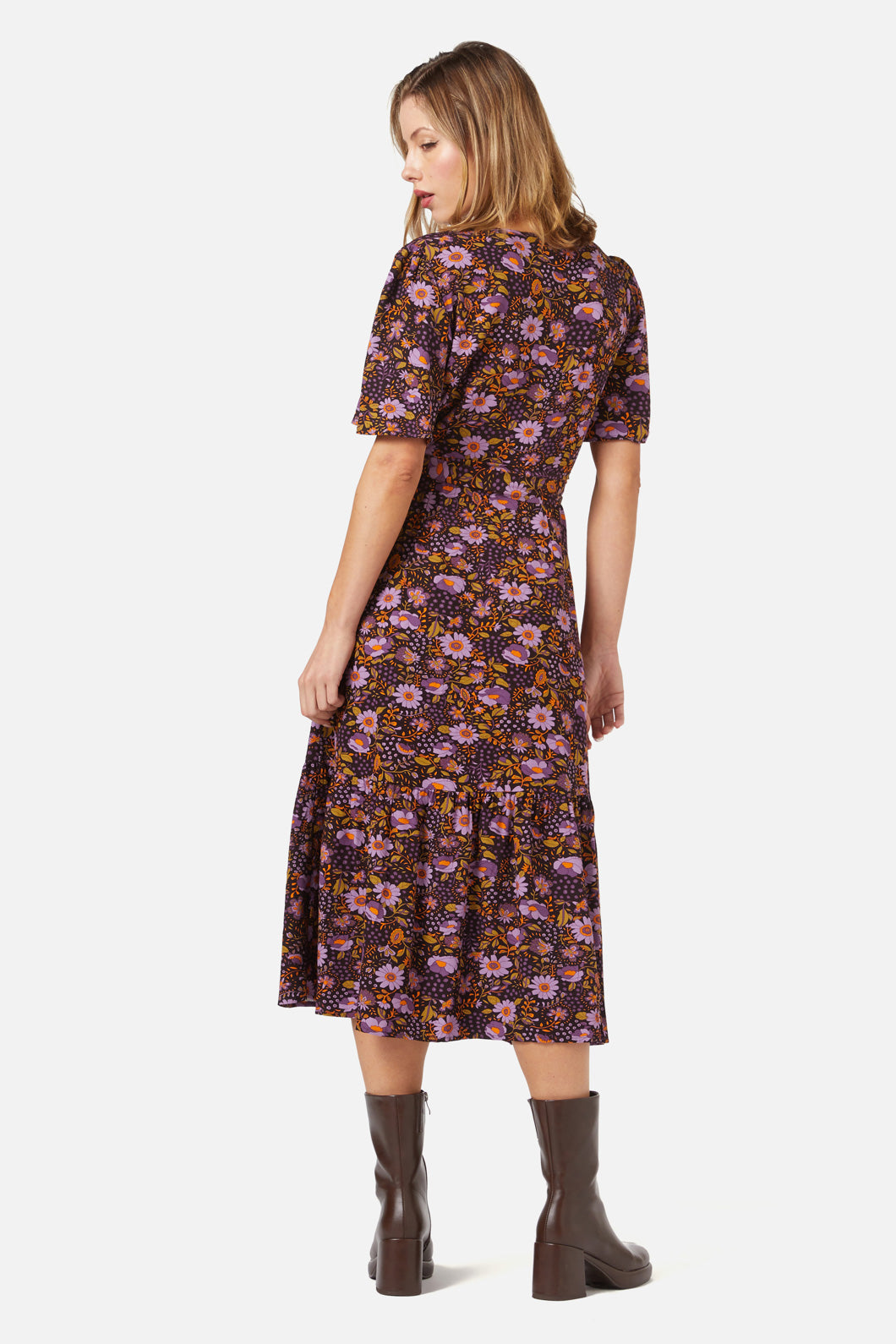 Princess Highway - Cynthia Wrap Dress - plum