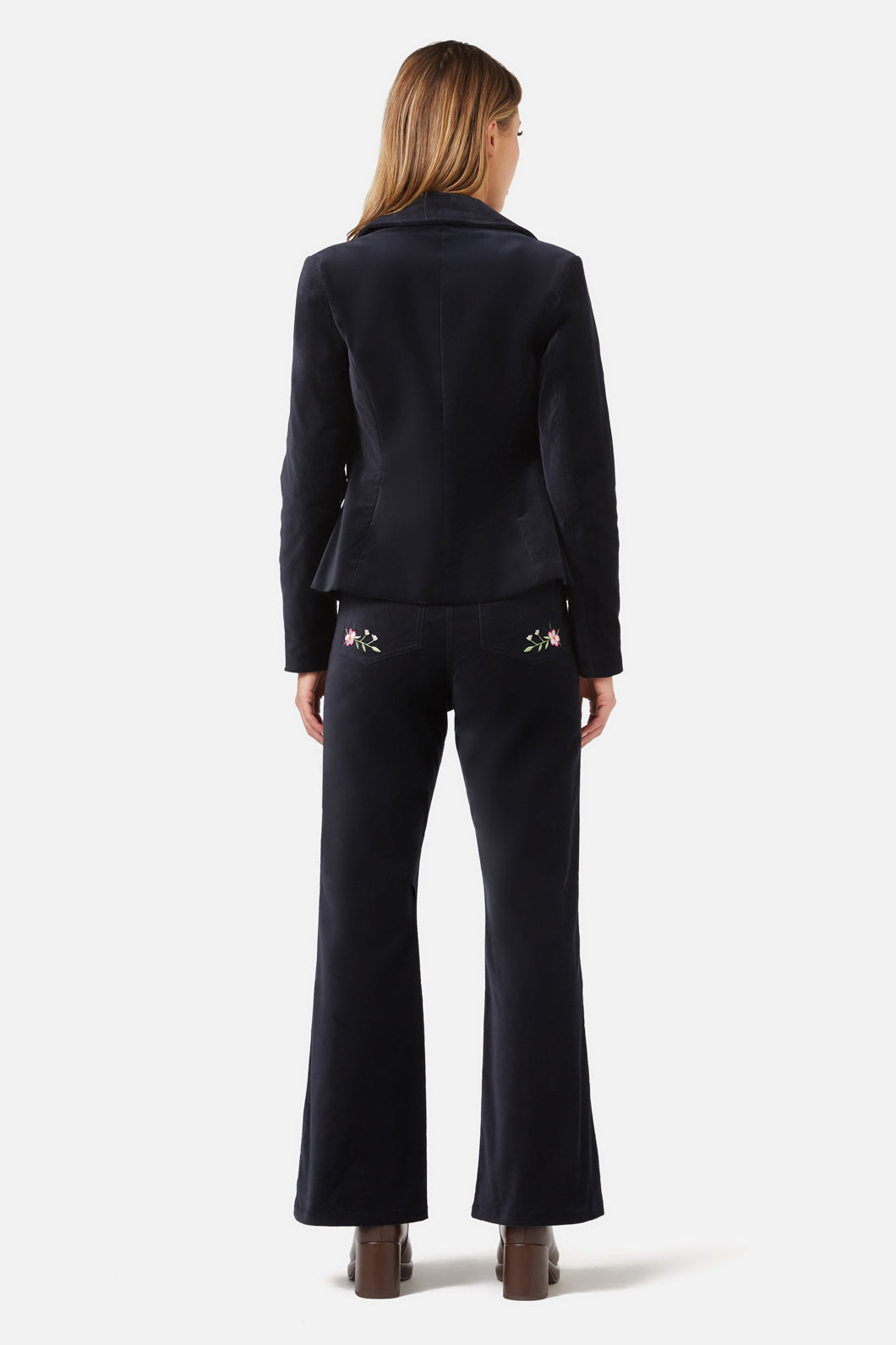Princess Highway - Agnes Velvet Blazer - navy
