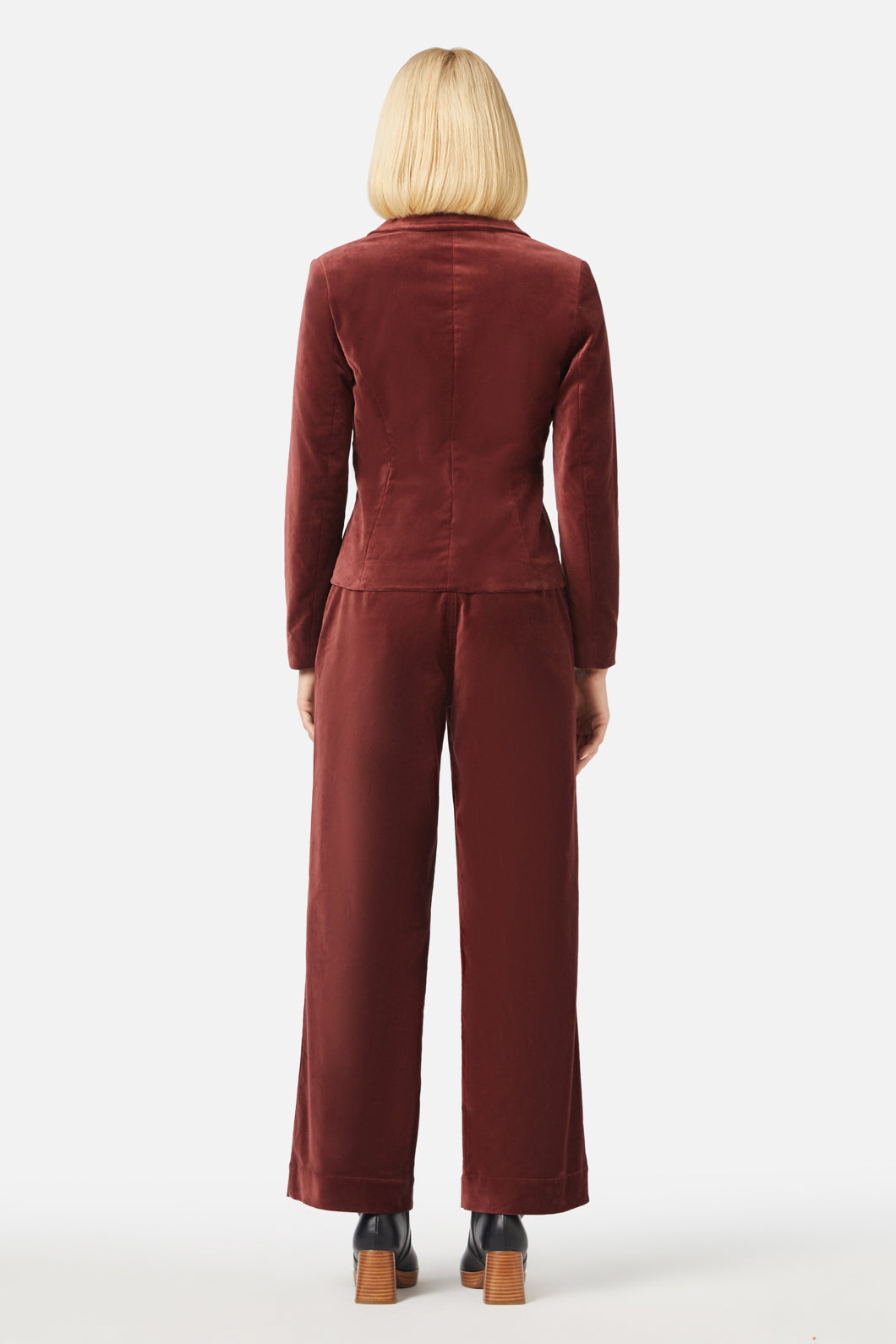 Princess Highway - Rachel Velvet Blazer - rust