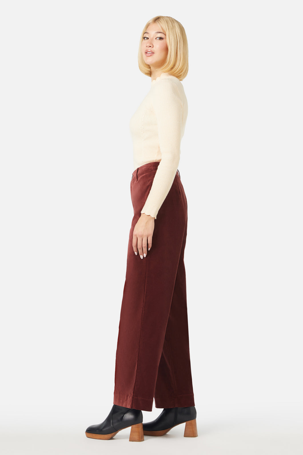 Princess Highway - Rachel Velvet Pant - rust