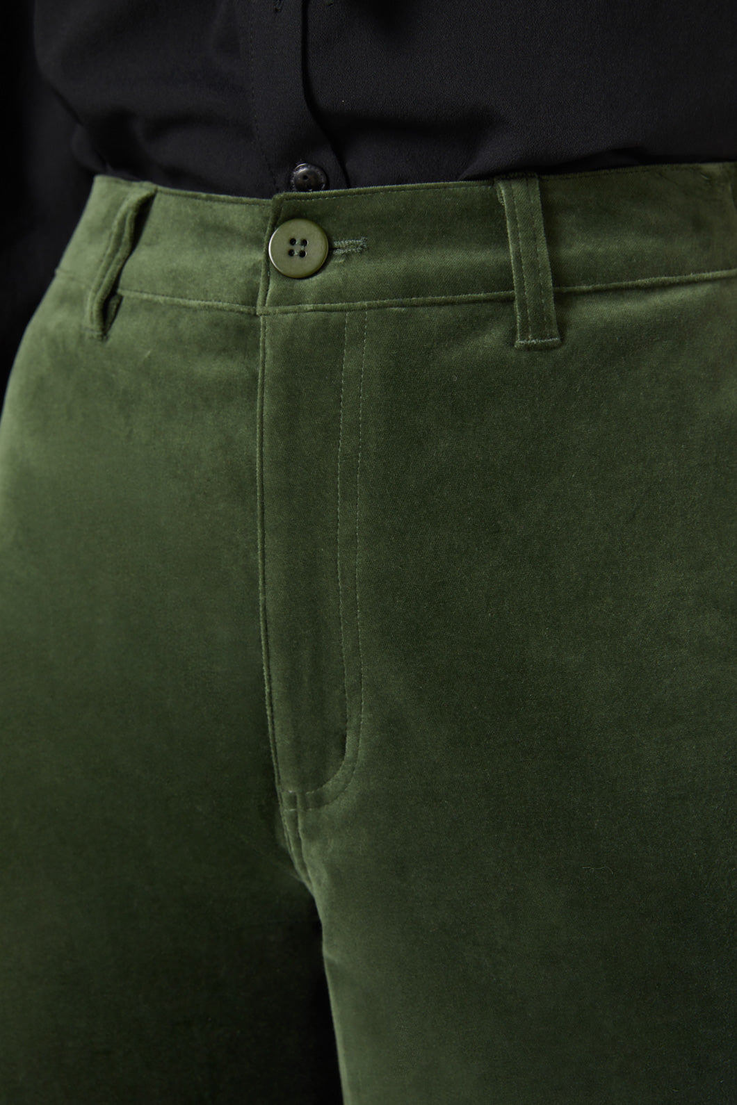Princess Highway - Rachel Velvet Pant - forest