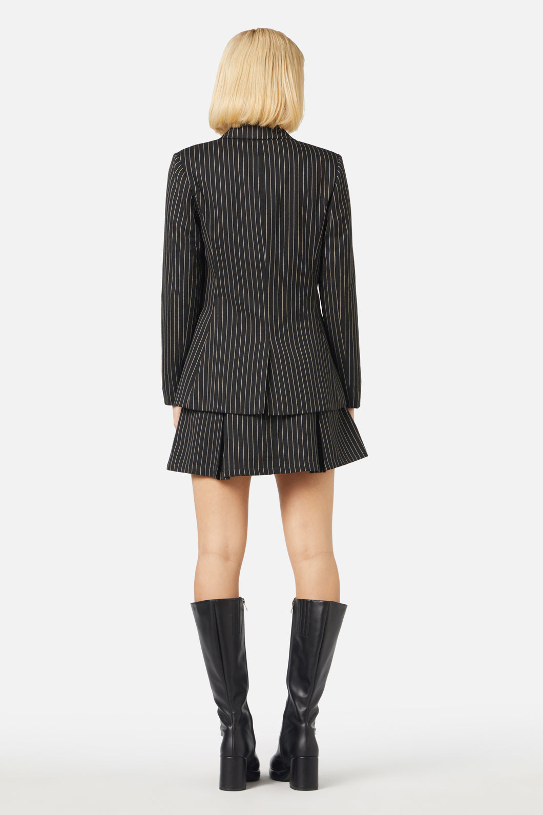 Princess Highway - Abigail Pinstripe Jacket - black