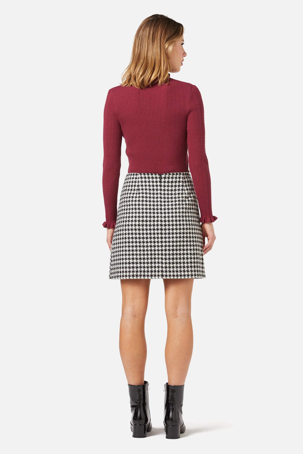 Princess Highway - Blake Check Skirt - black