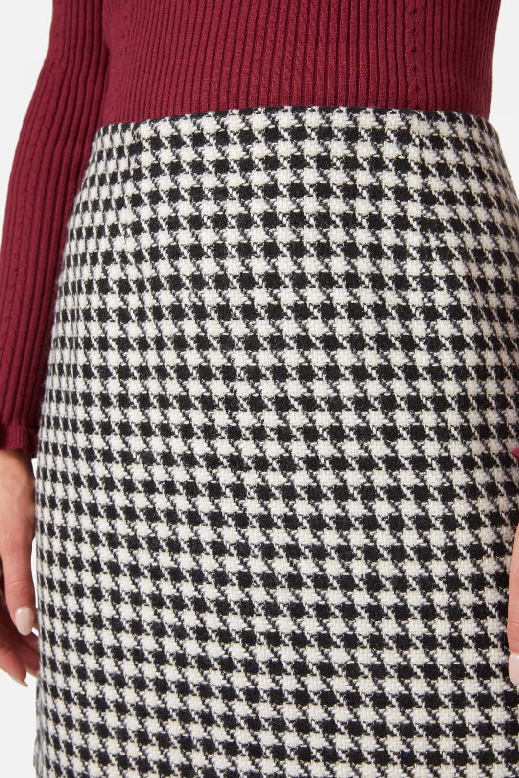 Princess Highway - Blake Check Skirt - black