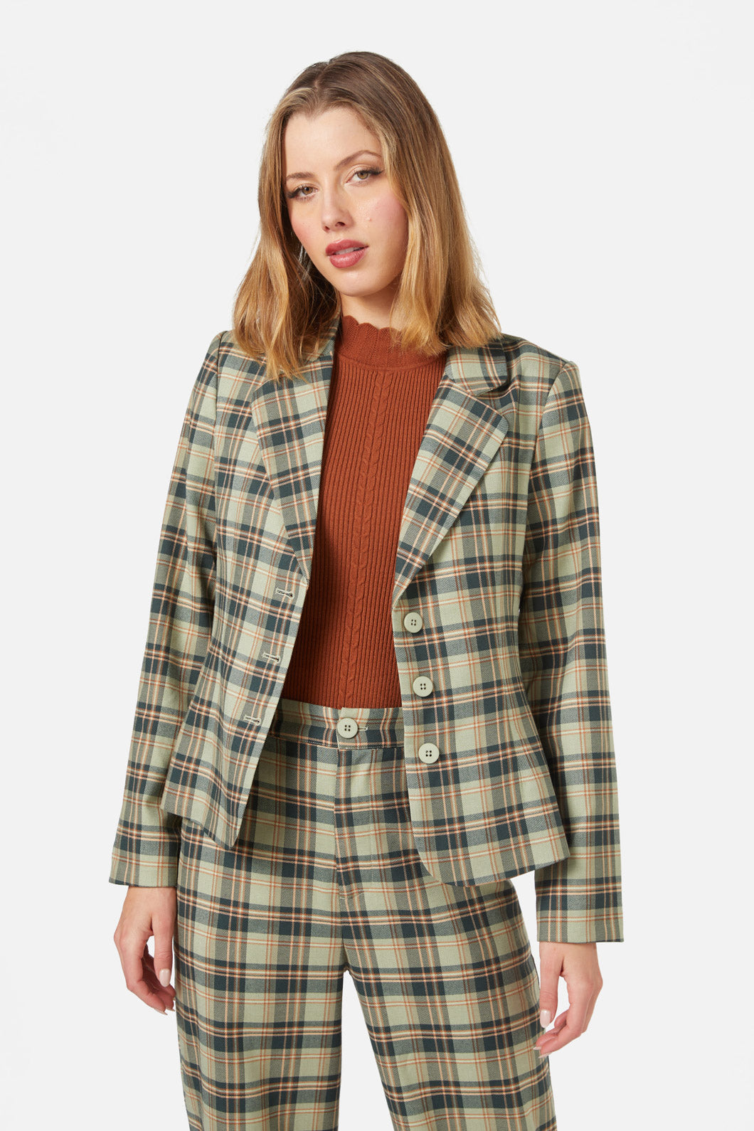 Princess Highway - Jeannie Check Blazer - green