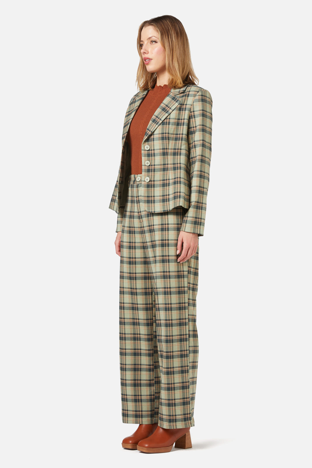 Princess Highway - Jeannie Check Blazer - green