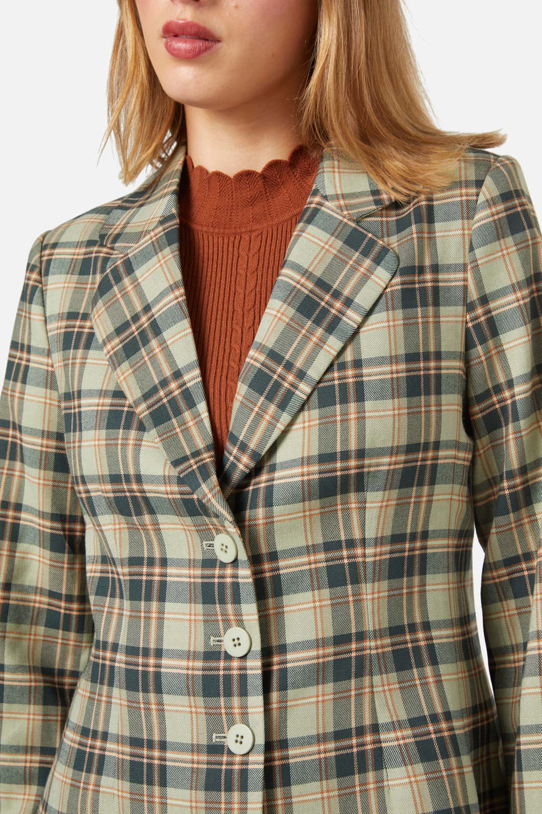 Princess Highway - Jeannie Check Blazer - green