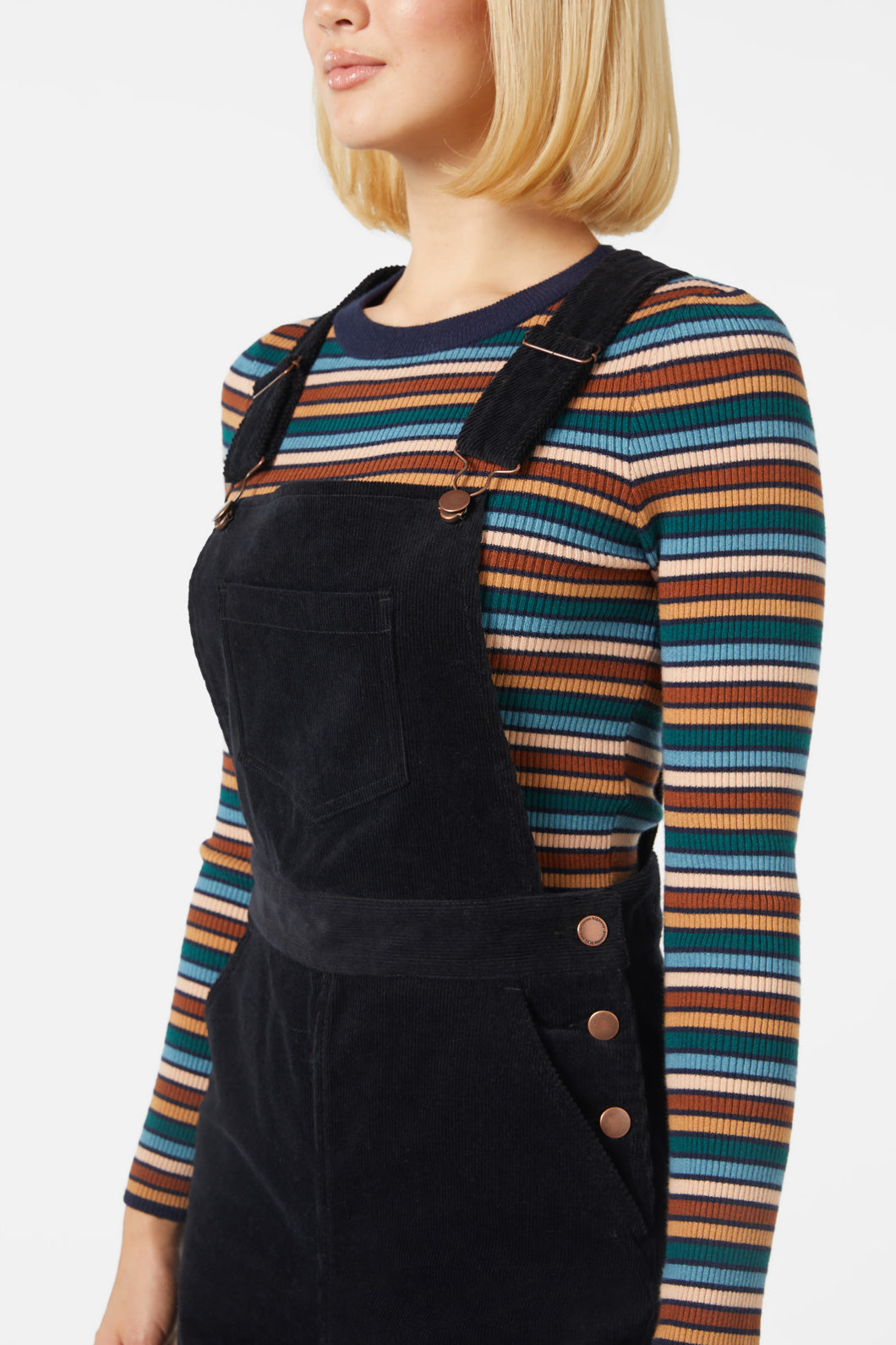 Princess Highway - Casey Cord Overall - black
