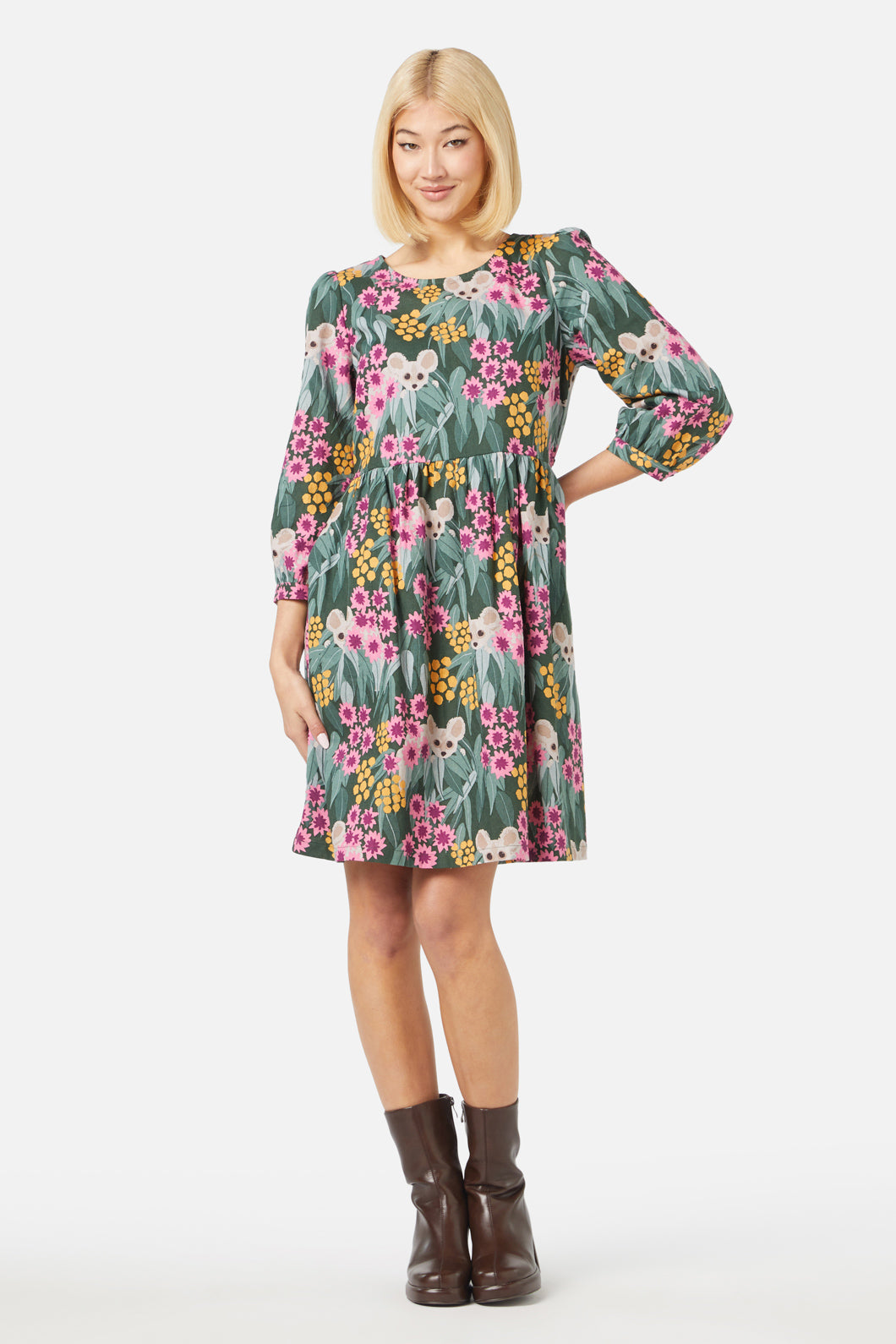Princess Highway - Greater Glider Dress - green
