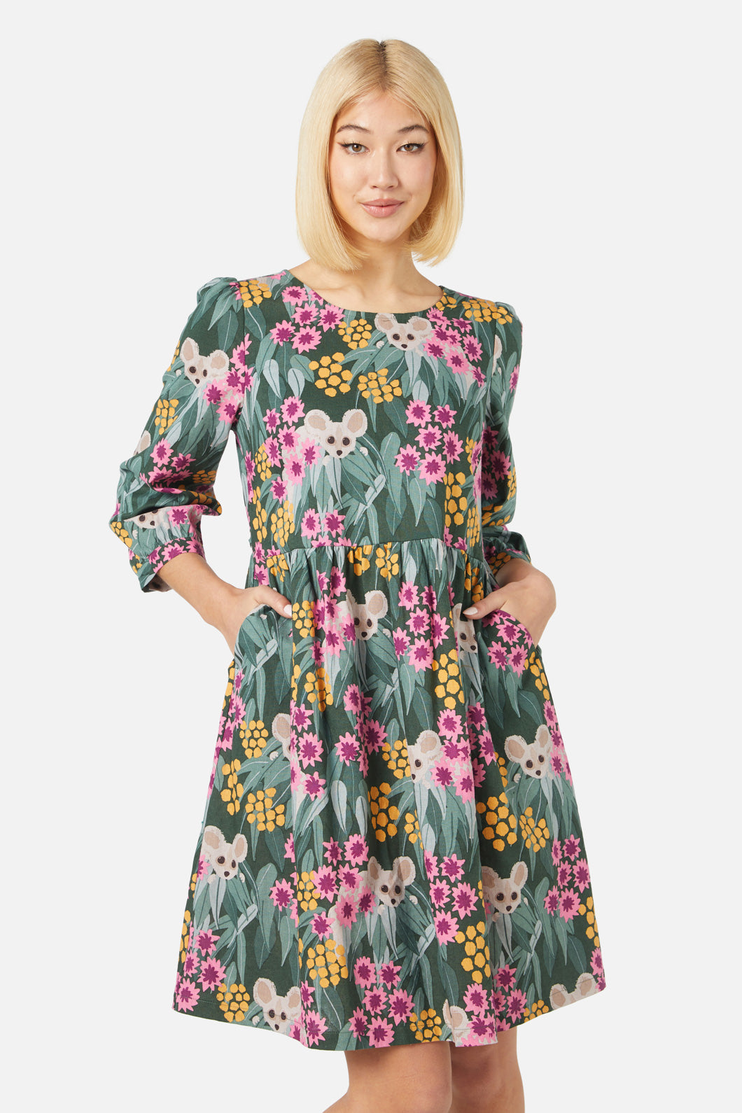 Princess Highway - Greater Glider Dress - green