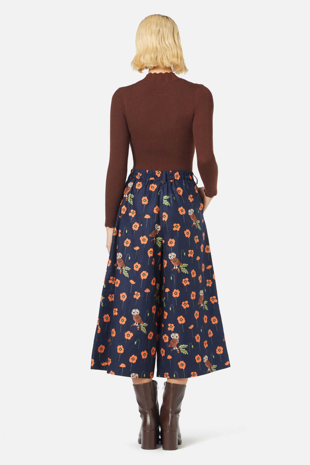 Princess Highway - Poppy Owl Skort - navy