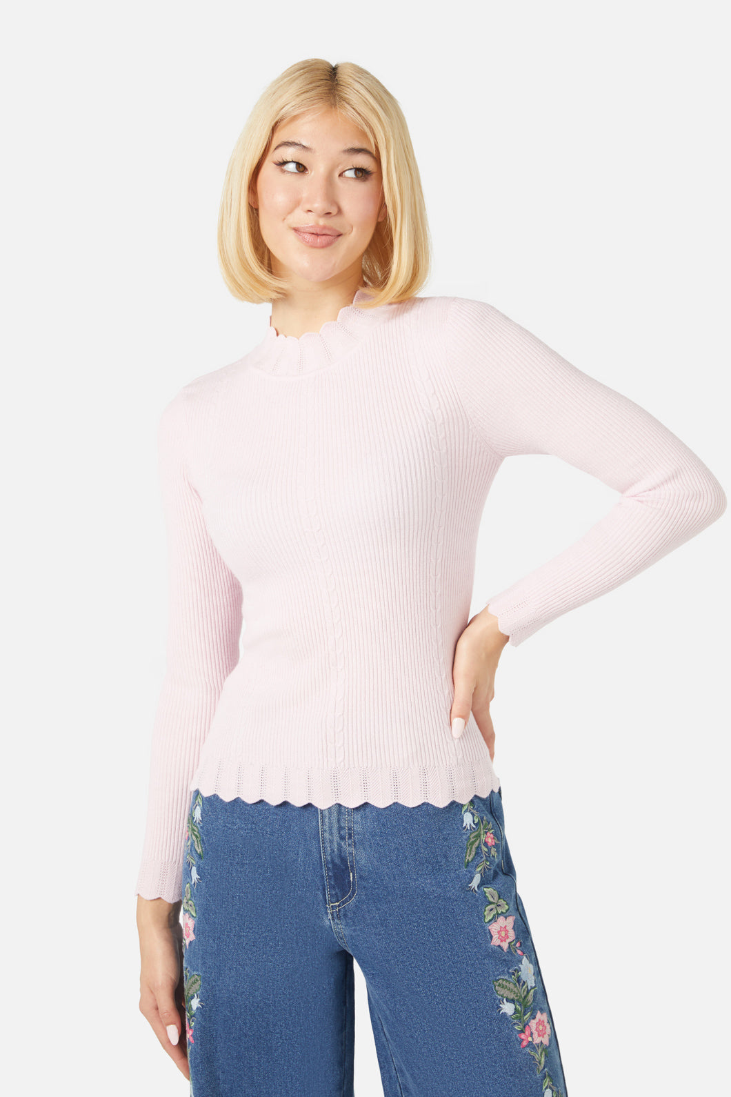 Princess Highway - Sophie L/S Knit Top - pink