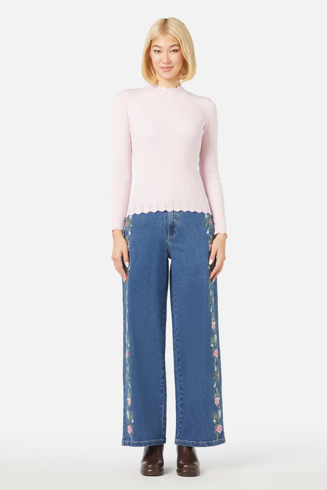 Princess Highway - Sophie L/S Knit Top - pink