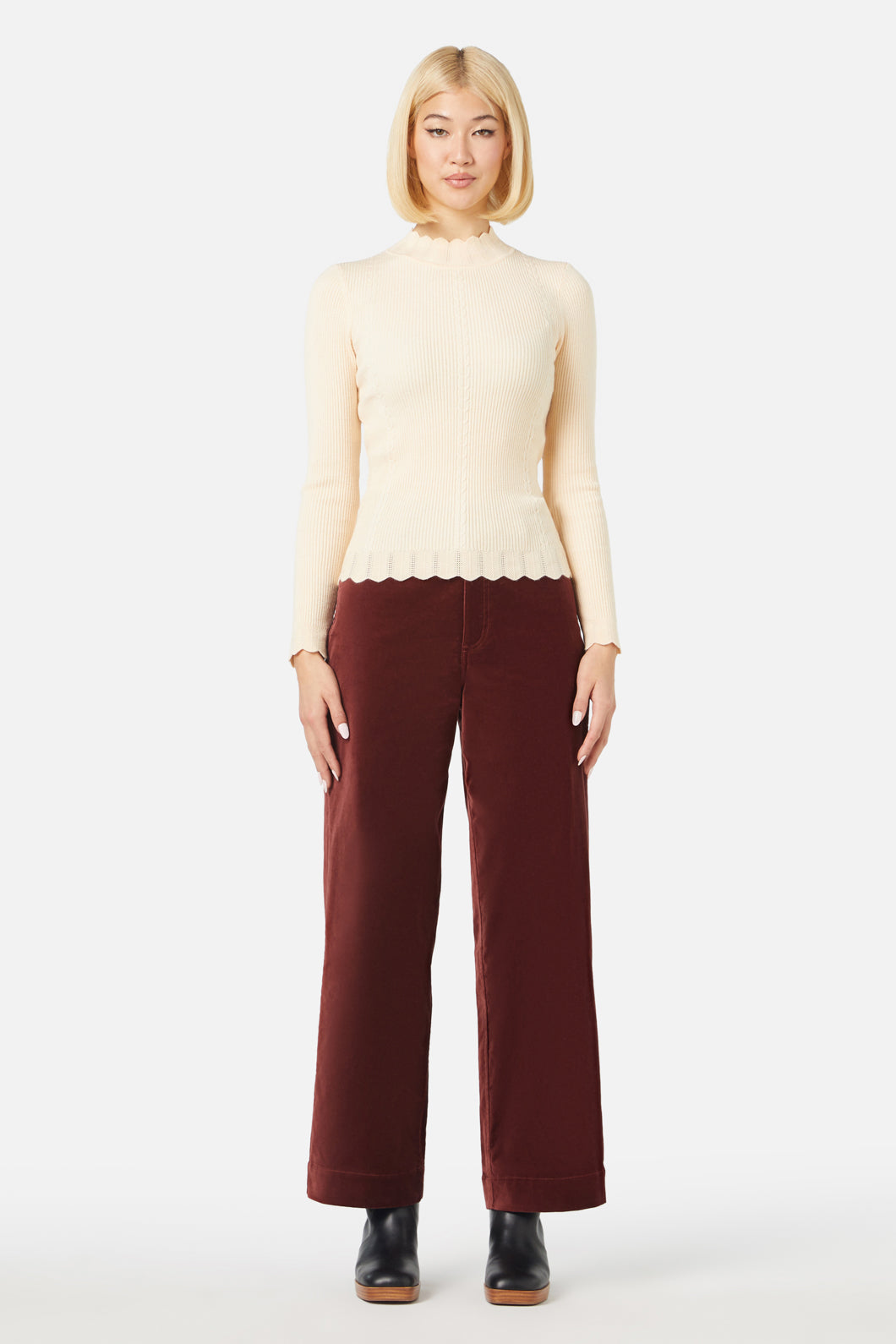 Princess Highway - Sophie L/S Knit Top - cream