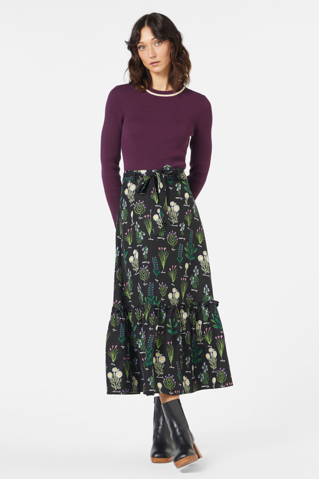 Princess Highway - Fifi Knit Top - mulberry