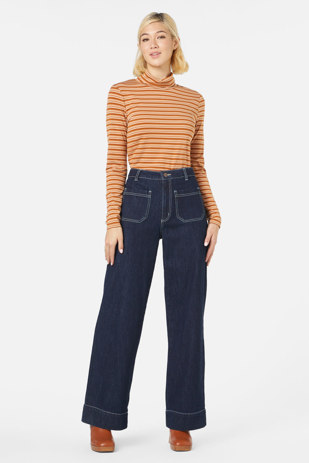 Princess Highway - Jessie Stripe Top - brown