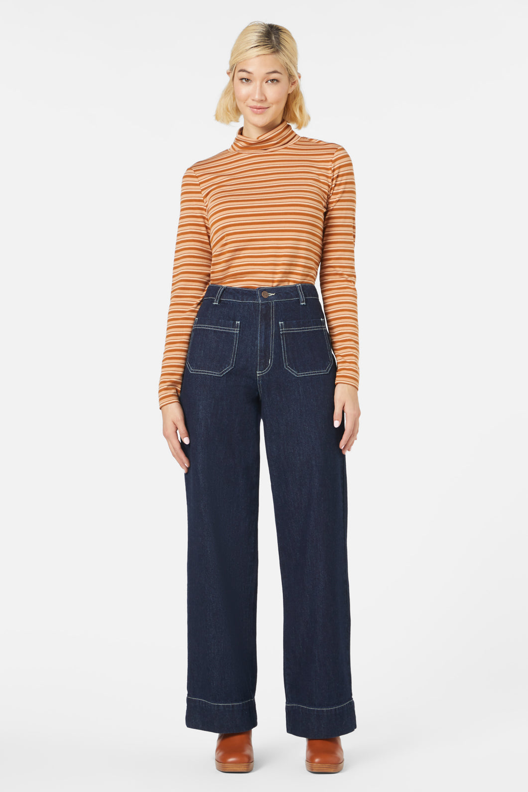 Princess Highway - Jessie Stripe Top - brown