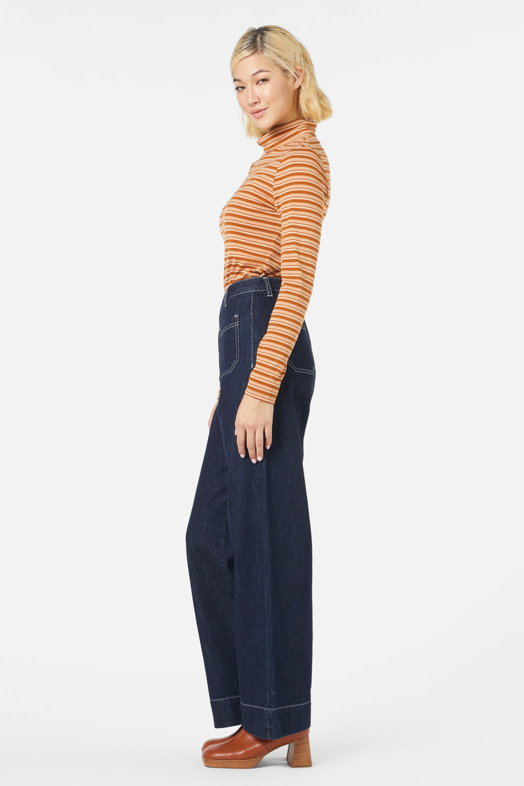Princess Highway - Jessie Stripe Top - brown