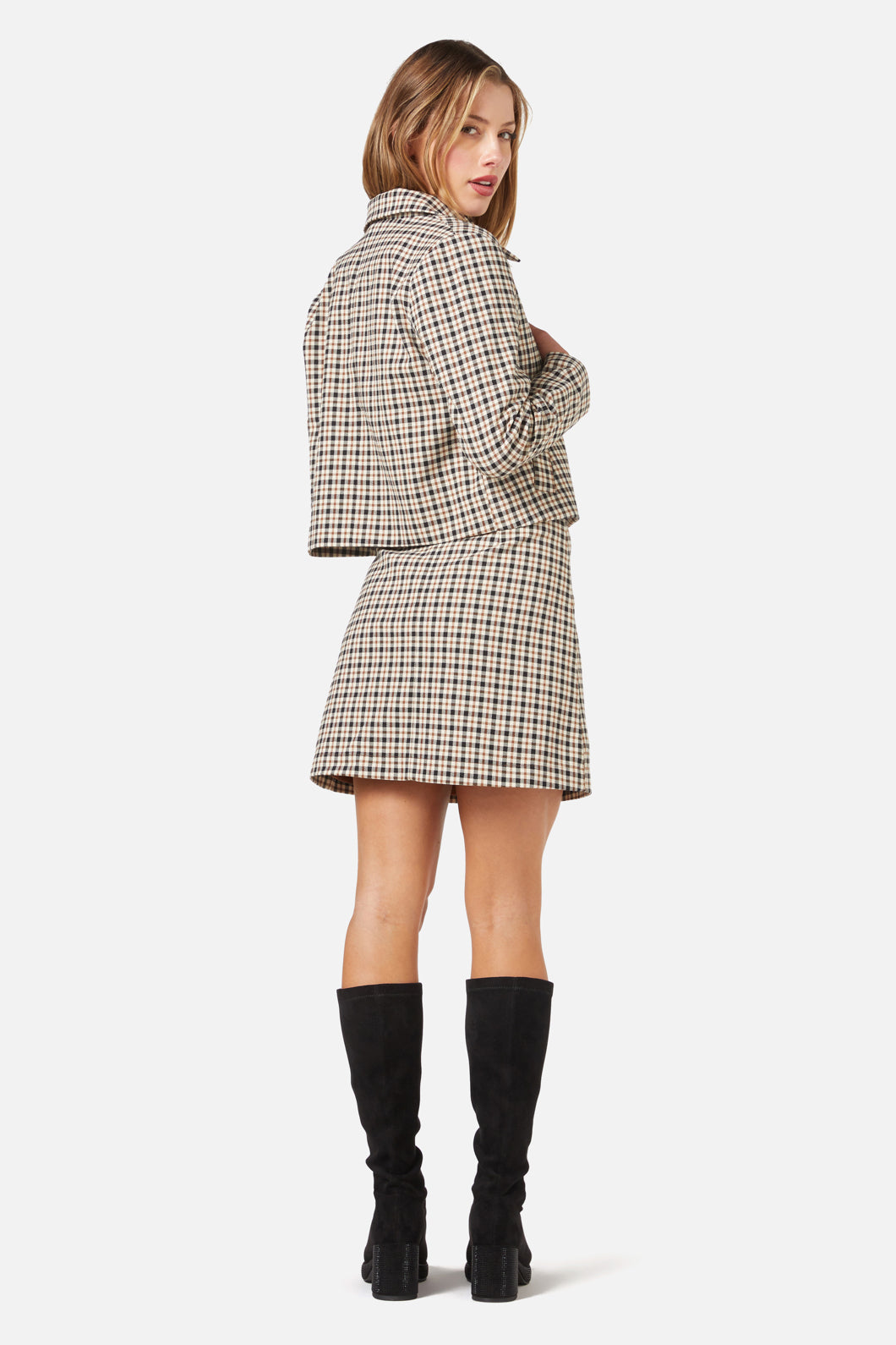 Princess Highway - Claudia Check Jacket - coffee
