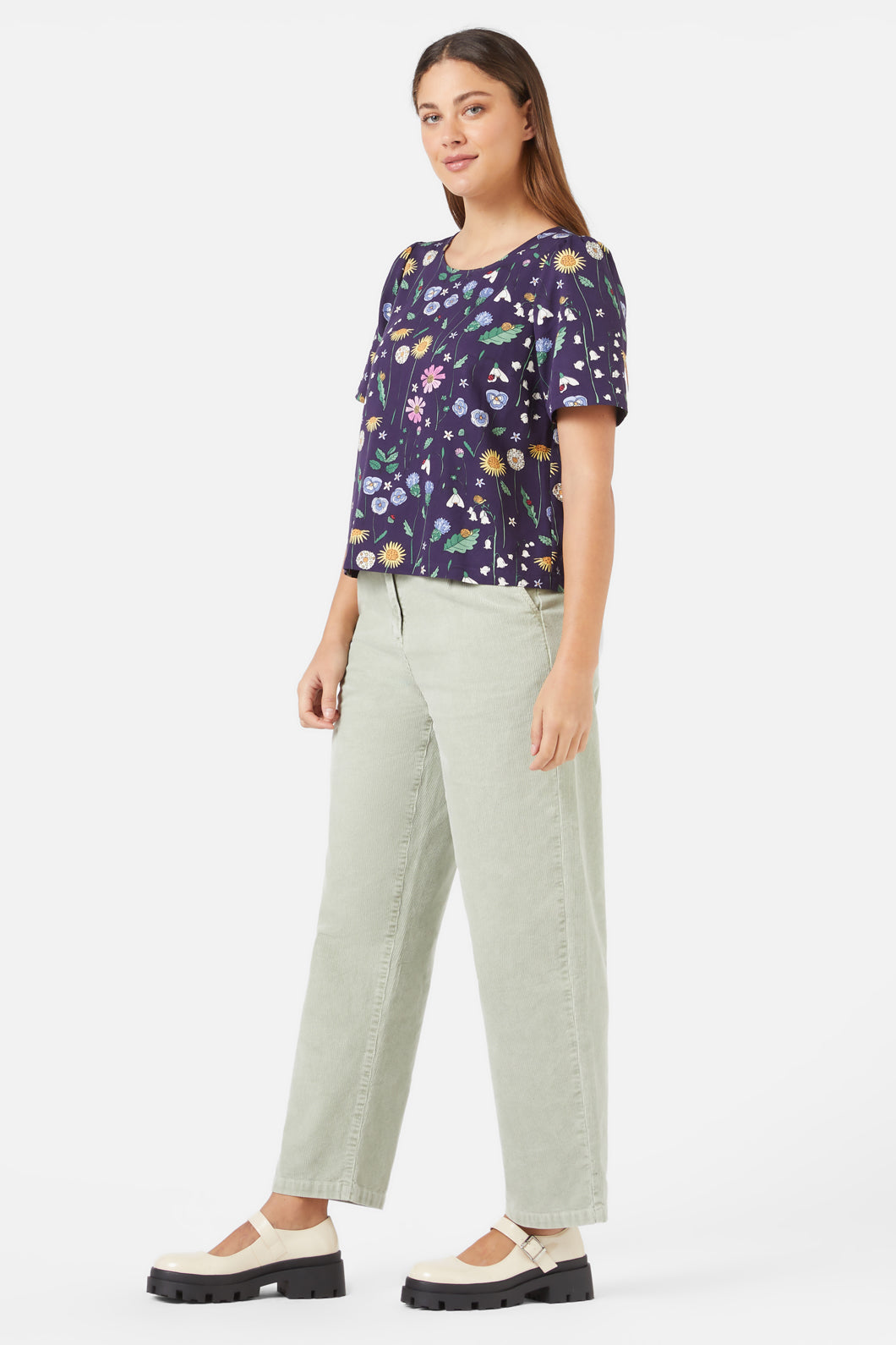 Princess Highway - Spring Garden Top - navy