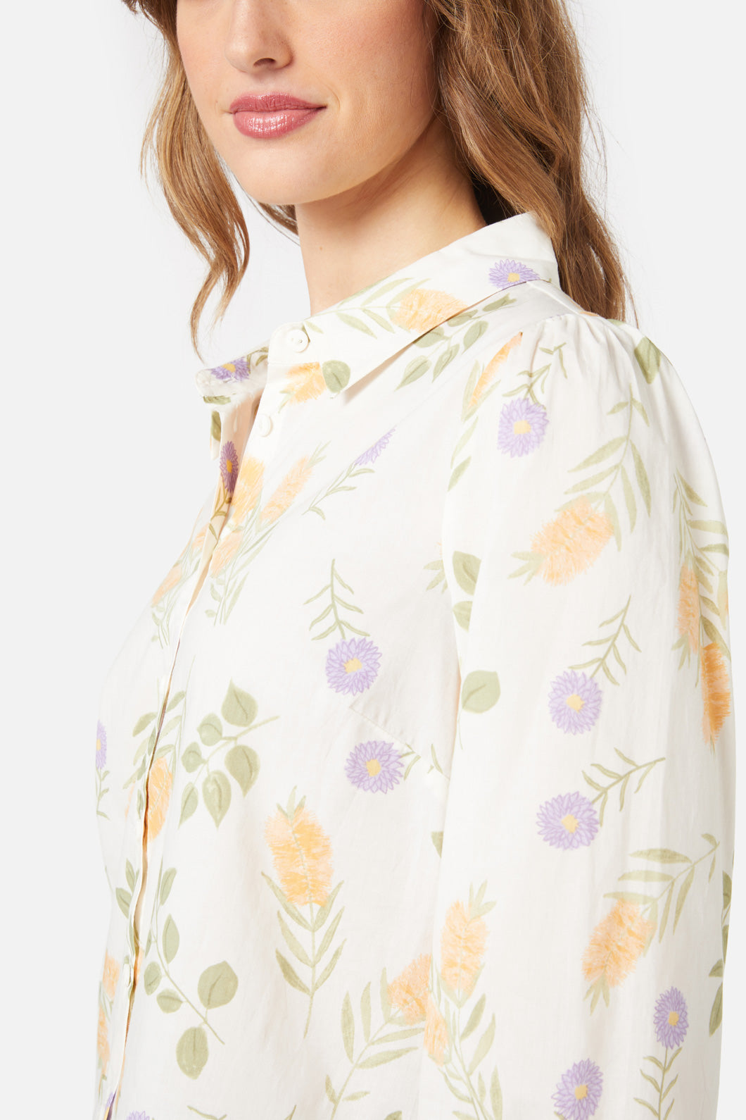 Princess Highway - Wild Flower Shirt - cream