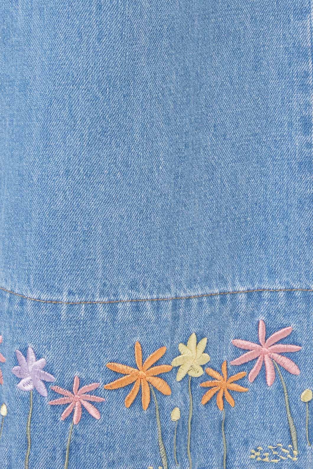 Princess Highway - Bloom Emb Skort - light-denim