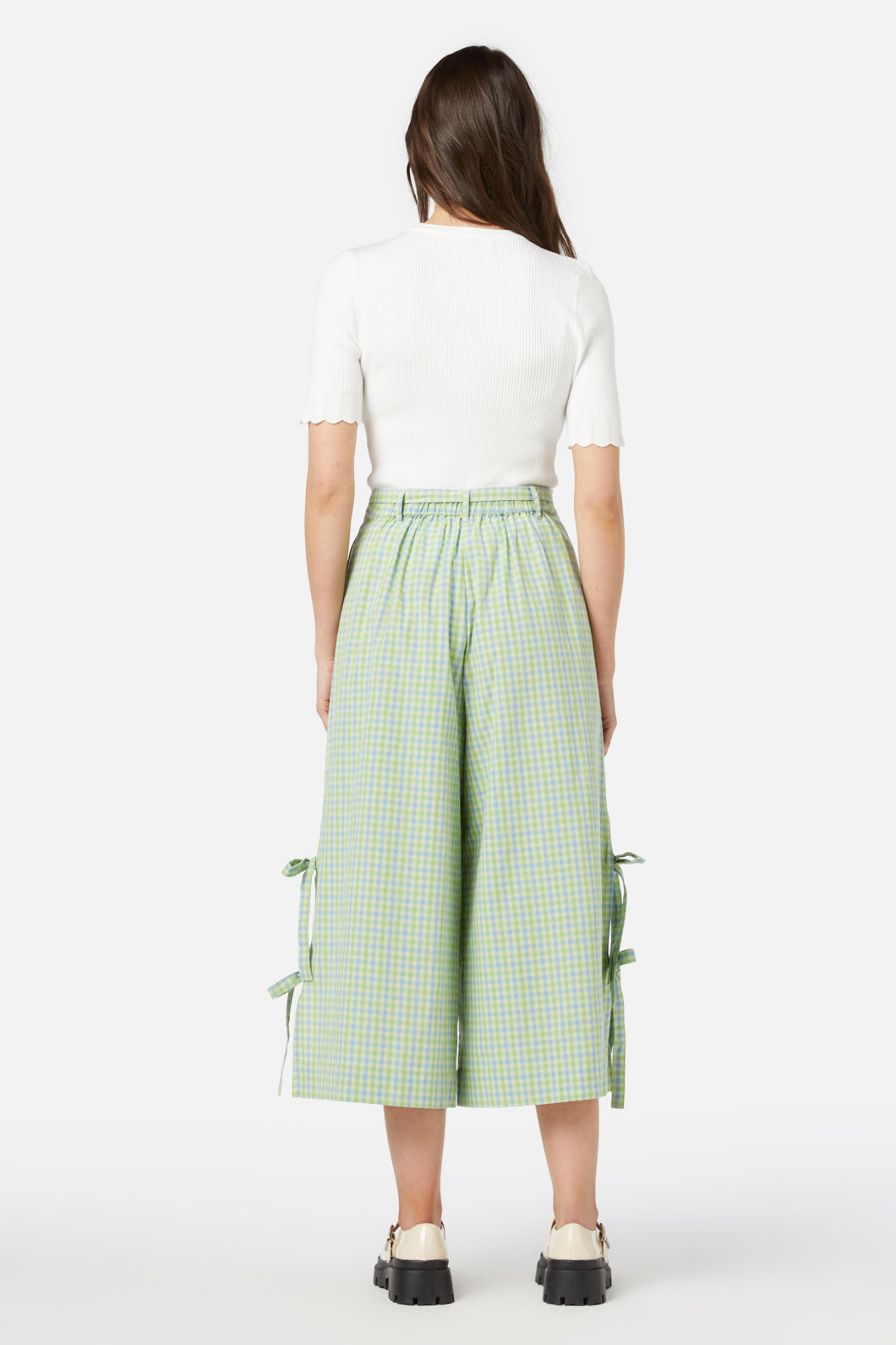 Princess Highway - Spring Check Skort - green