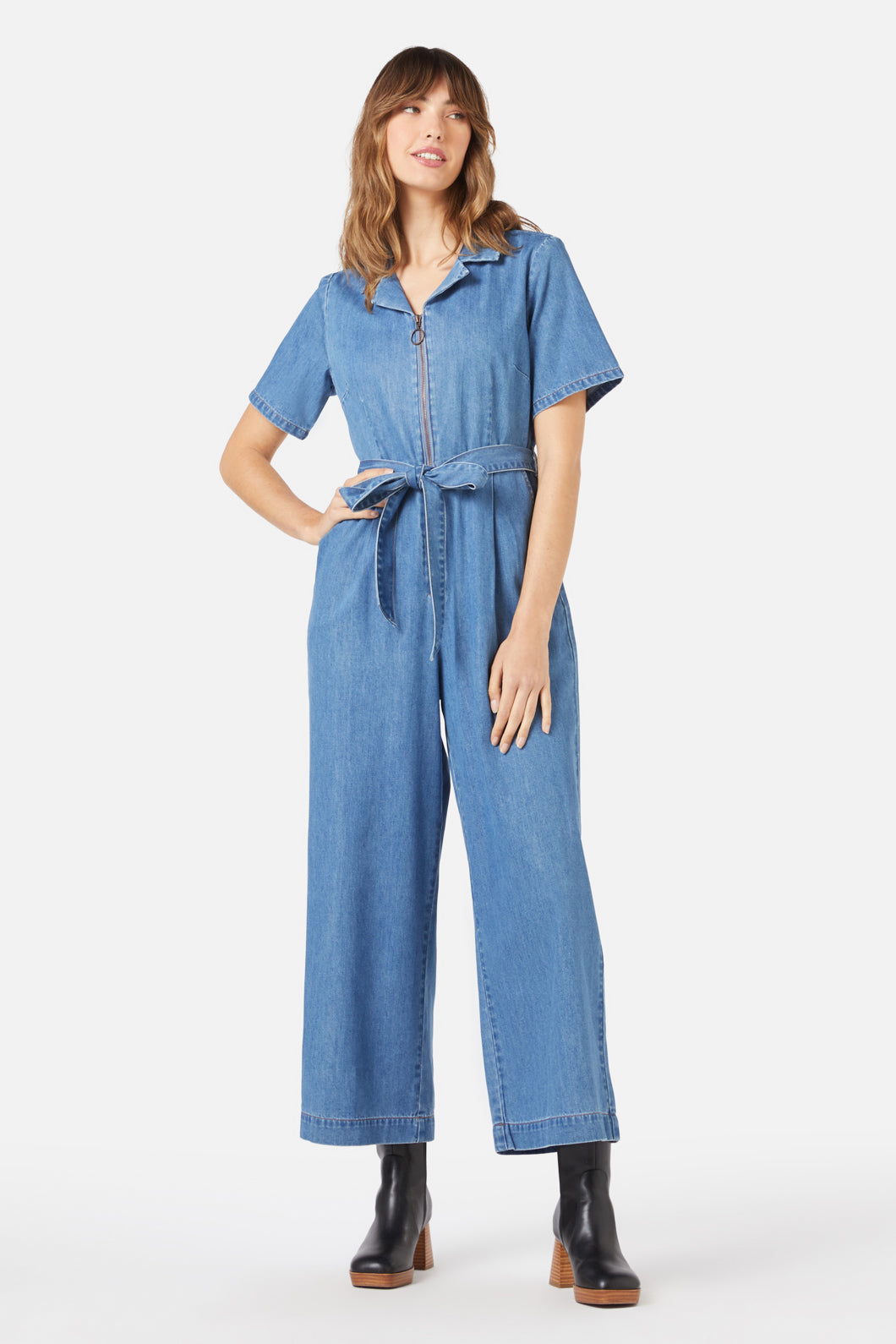 Princess Highway - Olympia Jumpsuit - mid-denim