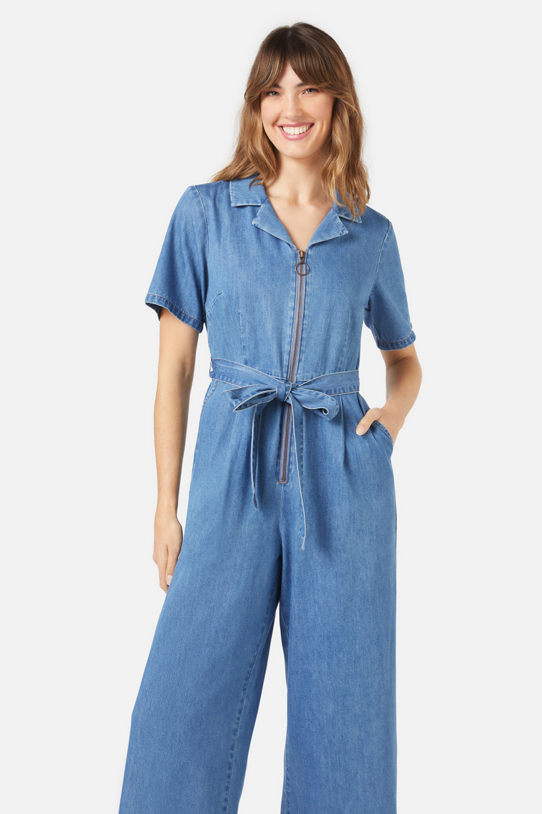 Princess Highway - Olympia Jumpsuit - mid-denim