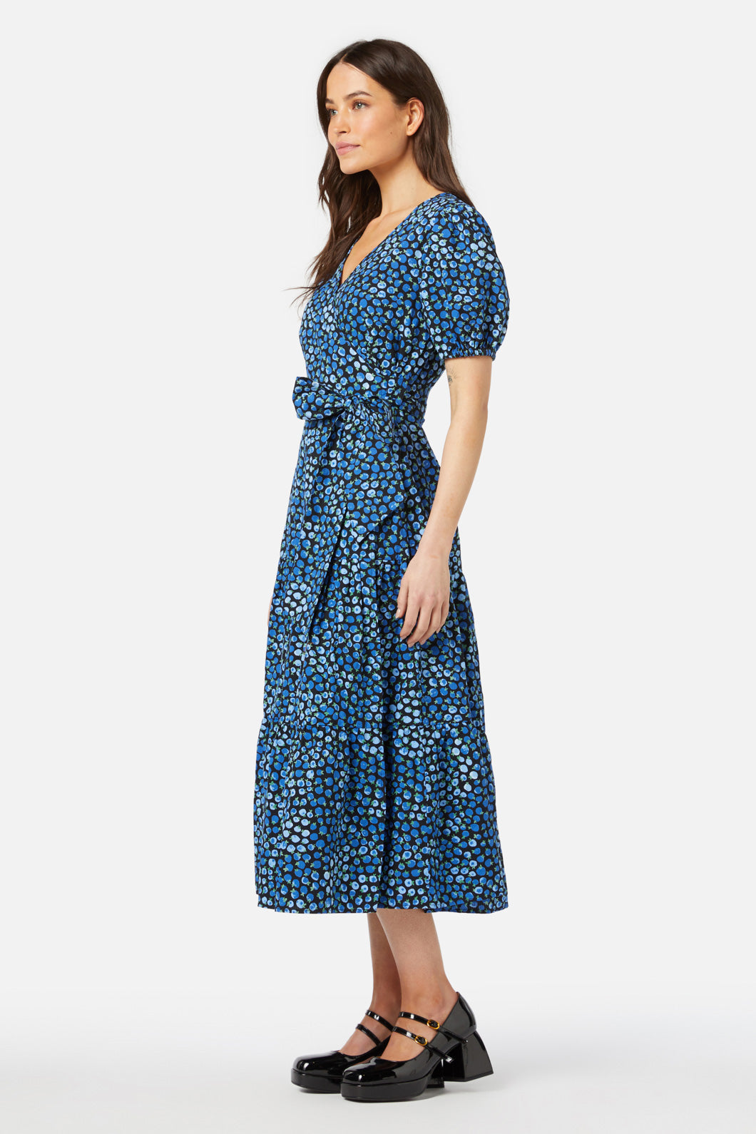 Princess Highway - Bessie Midi Wrap Dress - blue