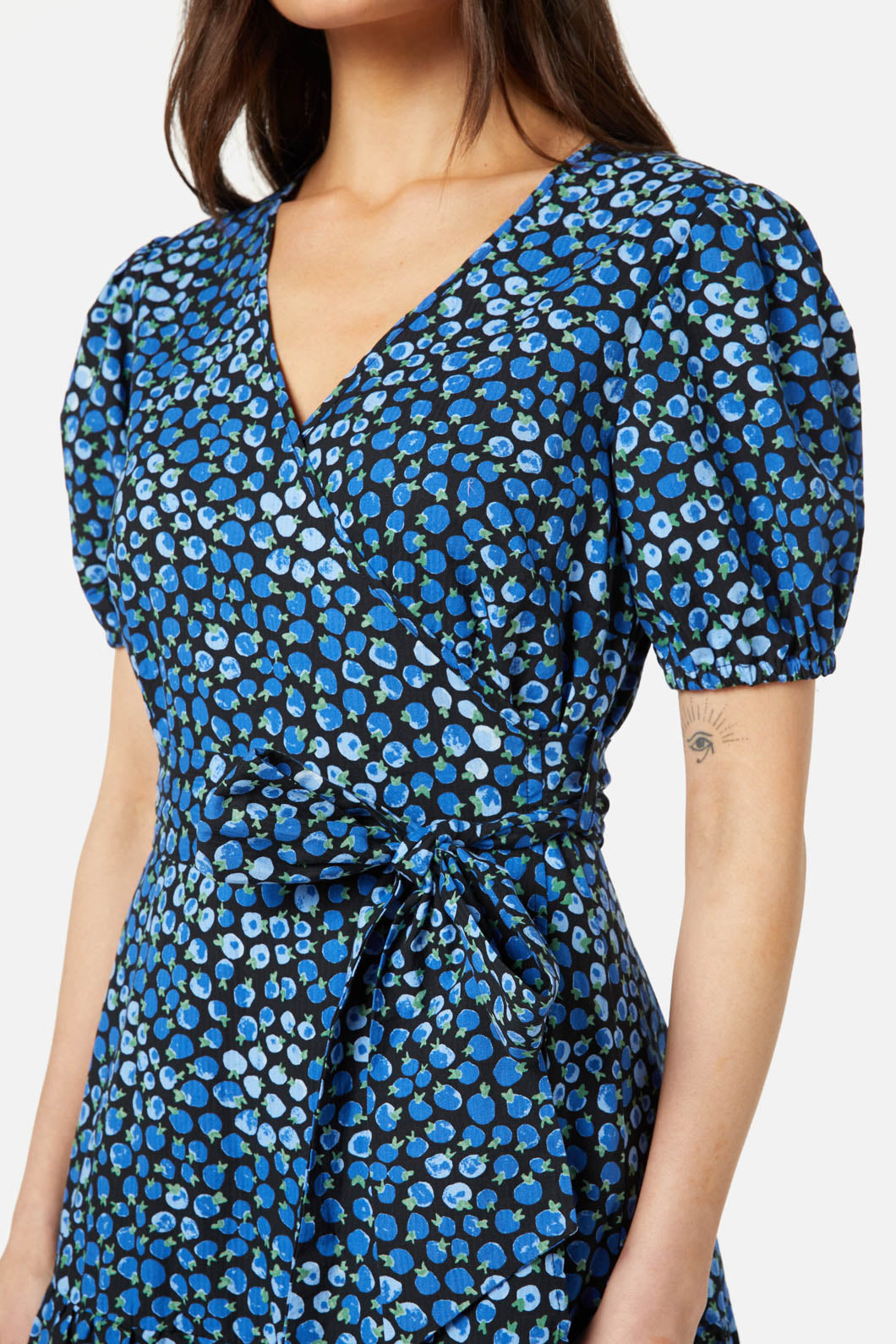 Princess Highway - Bessie Midi Wrap Dress - blue