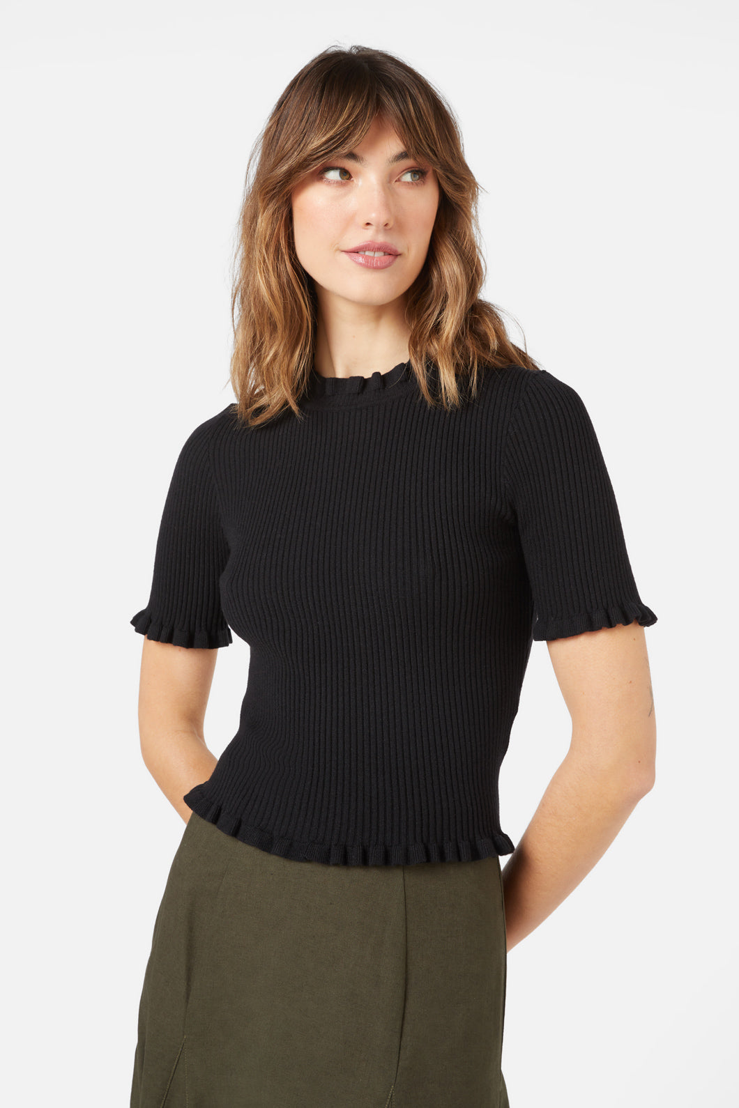 Princess Highway - Sabine Knit Top - black