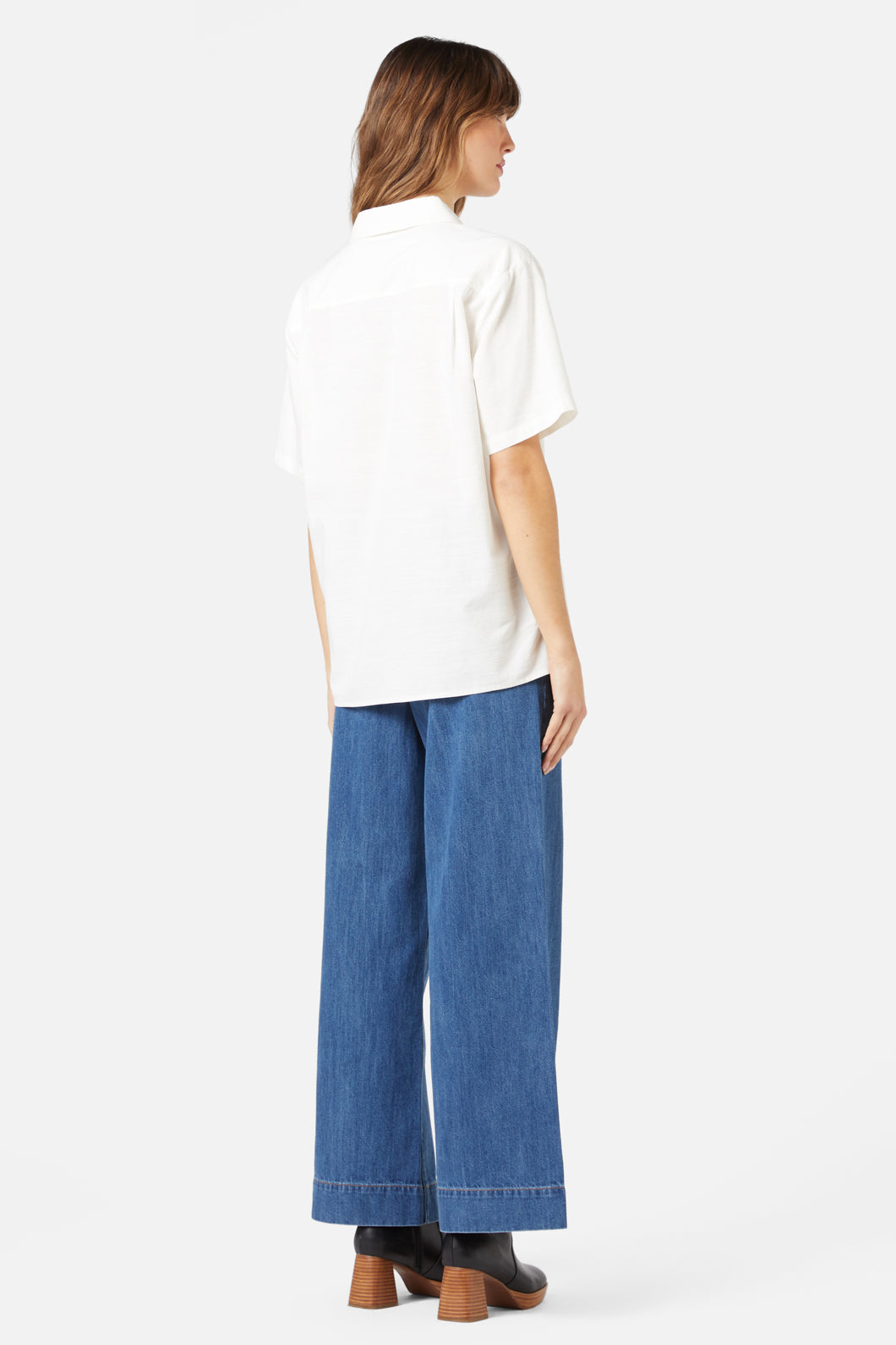 Princess Highway - Retro Emb Everyone Shirt - cream