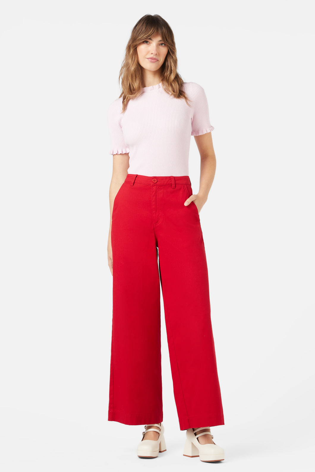 Princess Highway - Paris Pant - red