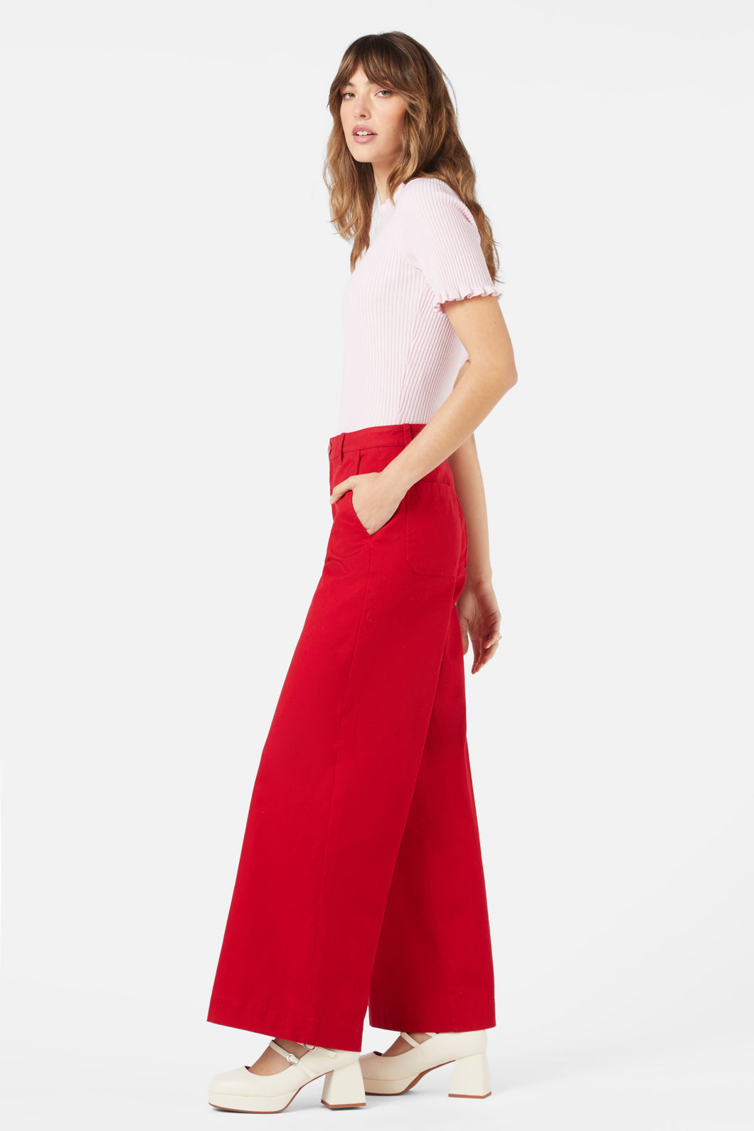 Princess Highway - Paris Pant - red
