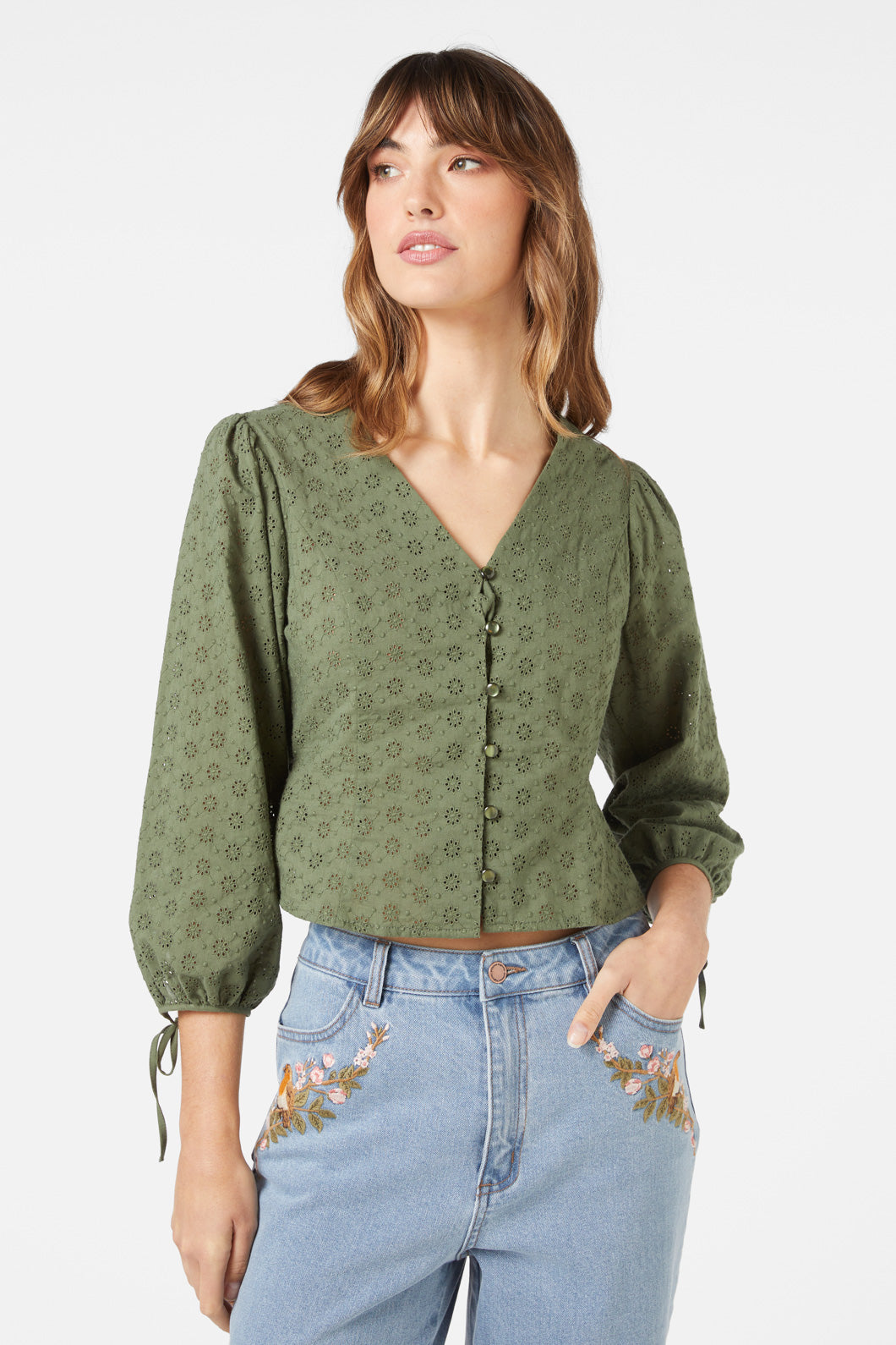 Princess Highway - Cori Top - olive