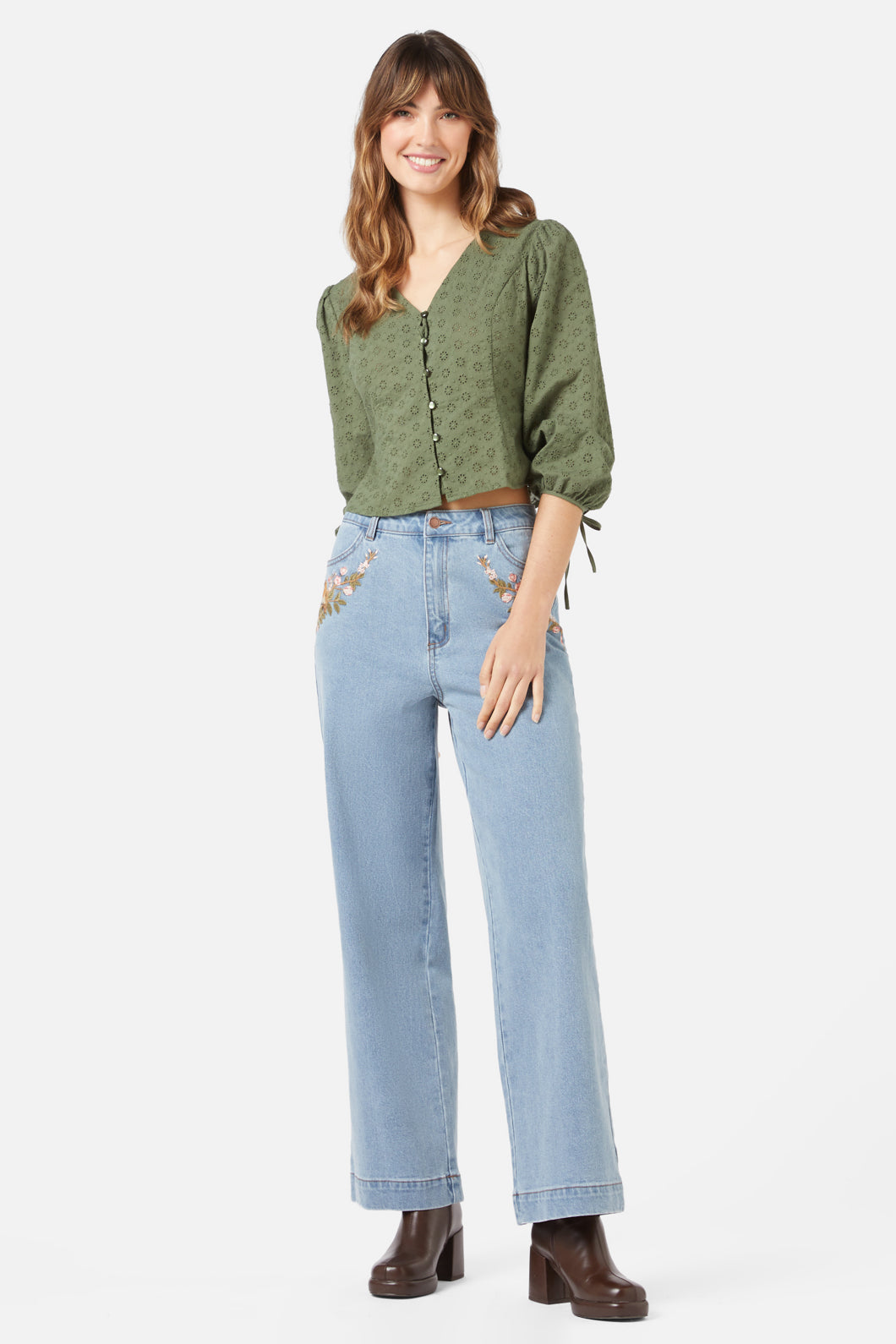 Princess Highway - Cori Top - olive