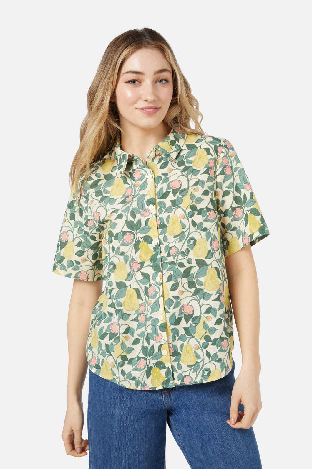 Princess Highway - Pear Vine Shirt - cream