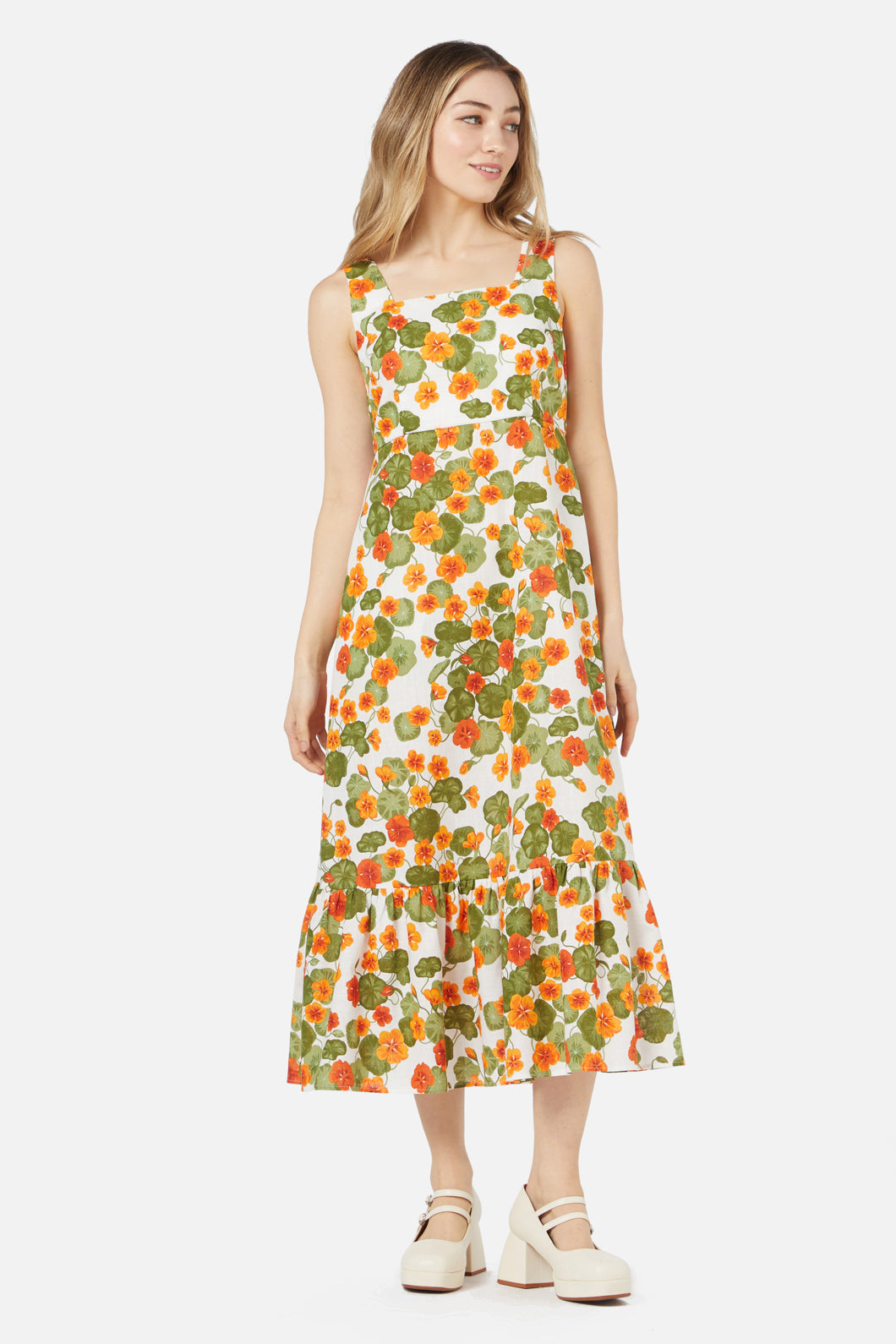 Princess Highway - Nasturtium Midi Dress - cream