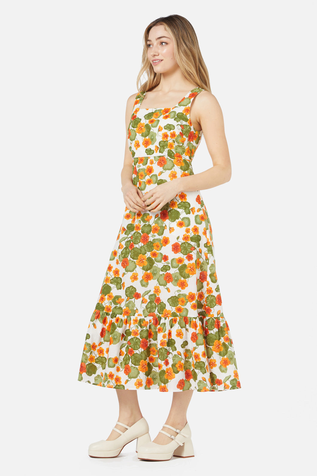 Princess Highway - Nasturtium Midi Dress - cream