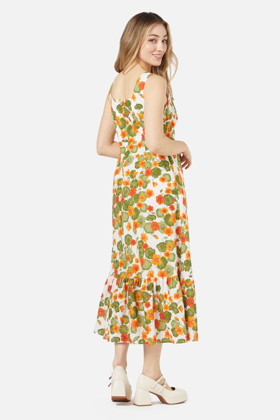 Princess Highway - Nasturtium Midi Dress - cream