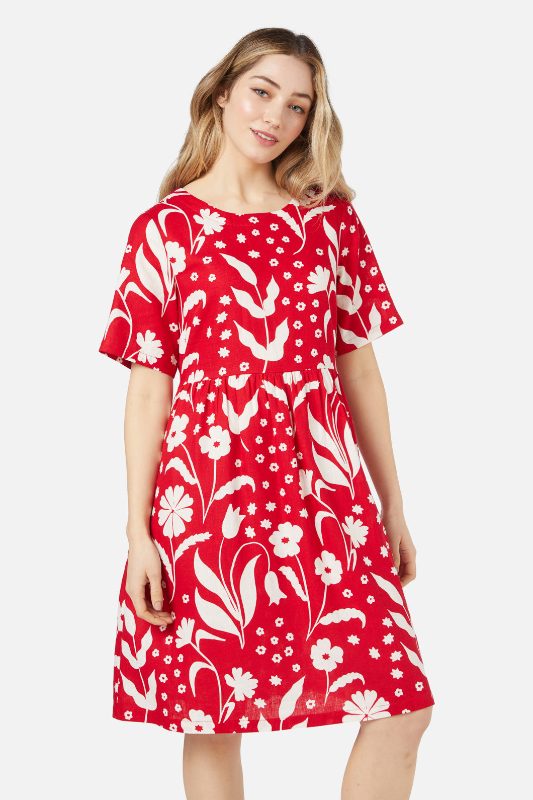 Princess Highway - Irene Smock Dress - cherry